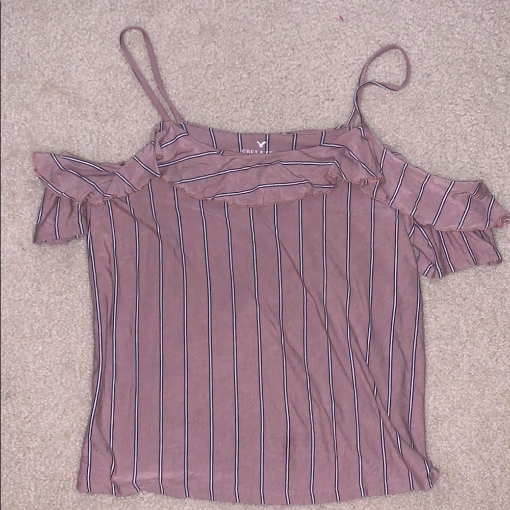American Eagle “cold shoulder” top